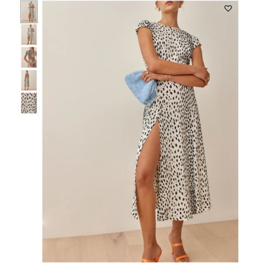 Reformation Gavin dress in cheetah sz 2